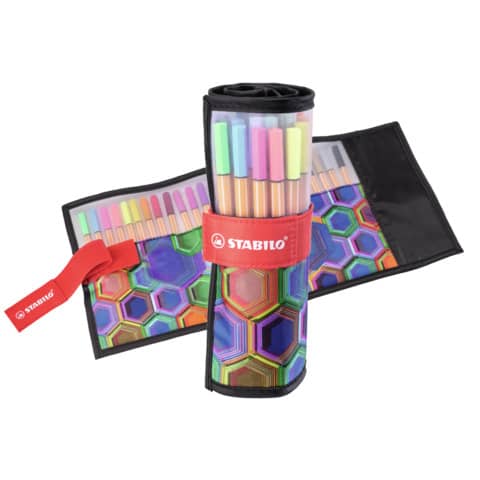 Rollerset Stabilo Point 88 fineliner - conf. 25 colori assortiti 8825-071-20